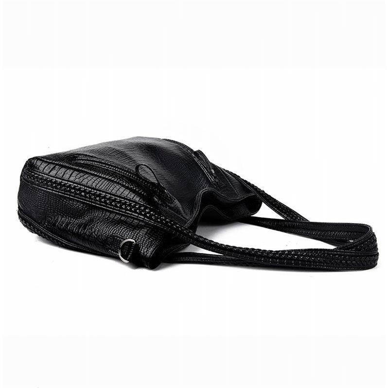 Dames Schoudertas Grote Lederen Tas Trendy Model