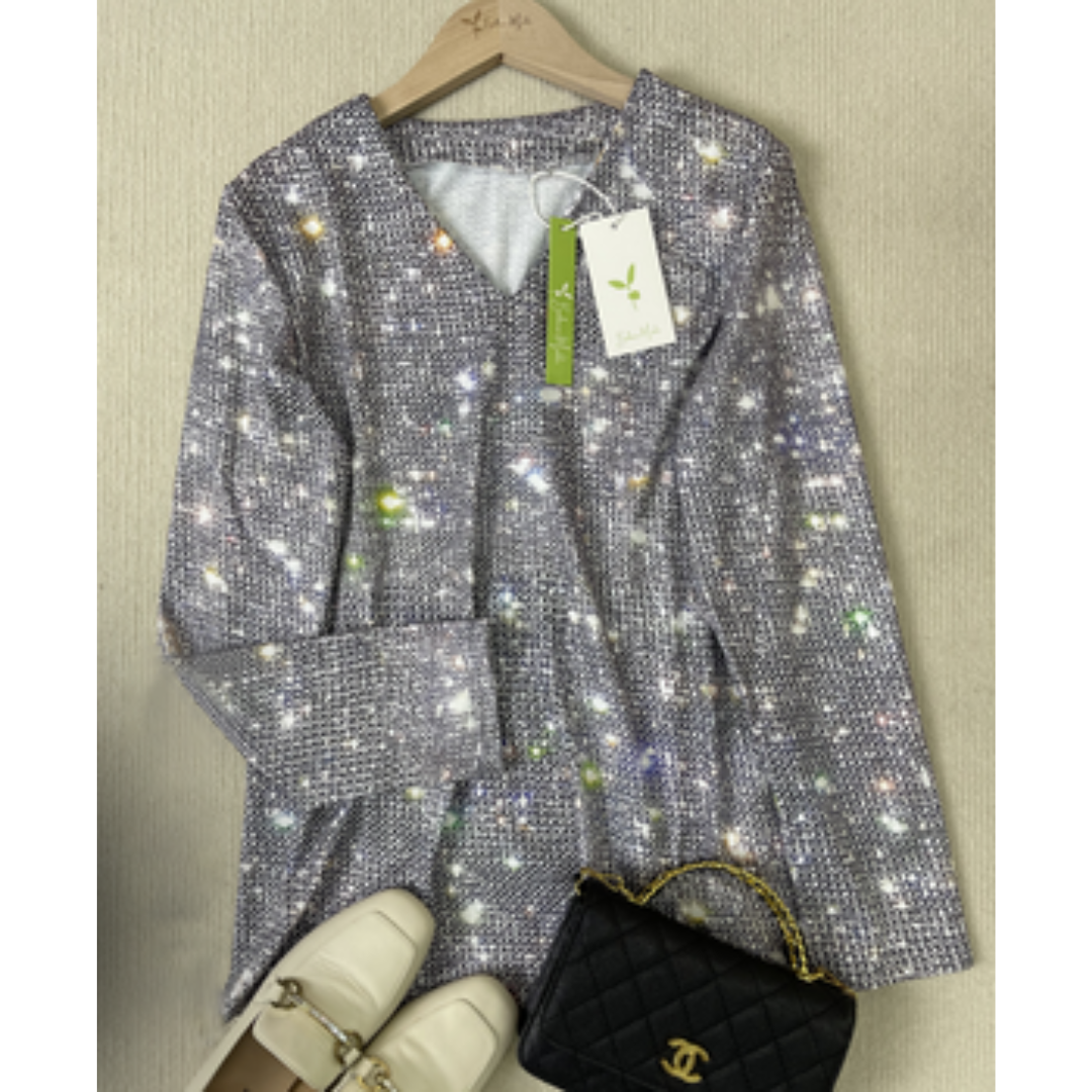 Glitter Top voor Dames Stijlvol en Glamour