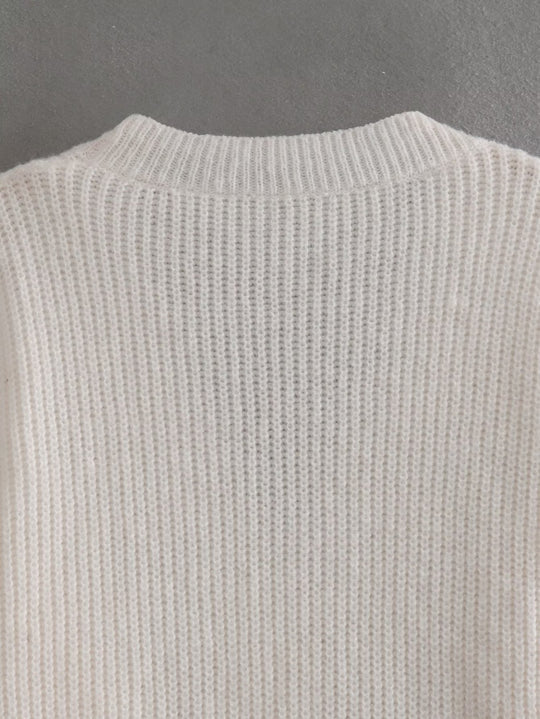 Gebreide Cardigan Zachte V-Hals Trui voor Vrouwen
