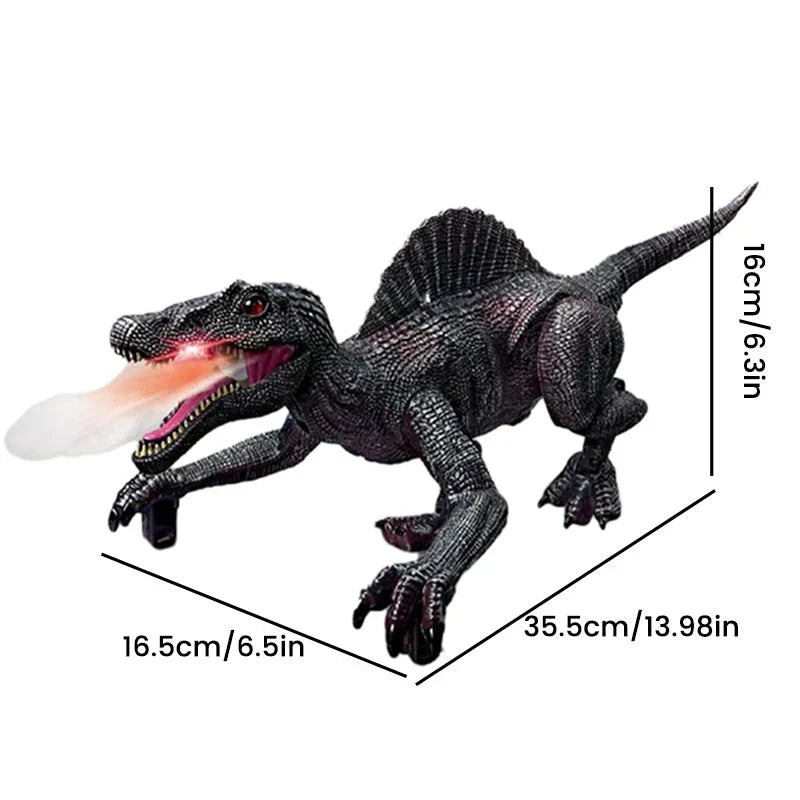 Bestuurbare Prehistorische Speeldino met Mistfunctie – Bewegende Robot Dino voor Kinderen – Oplaadbaar met Afstandsbediening – Dinosaurus Speelgoed met Geluid en Lichteffecten