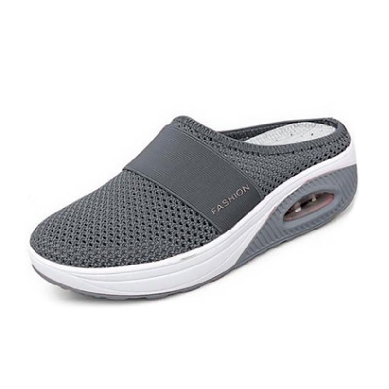 Orthopedische Pantoffels met Luchtkussen Ergonomische Instapschoenen Diabetesvoeten Ademend Mesh Extra Zacht Voetondersteuning Antislip Zool Dames Heren Indoor Outdoor Comfortschoenen