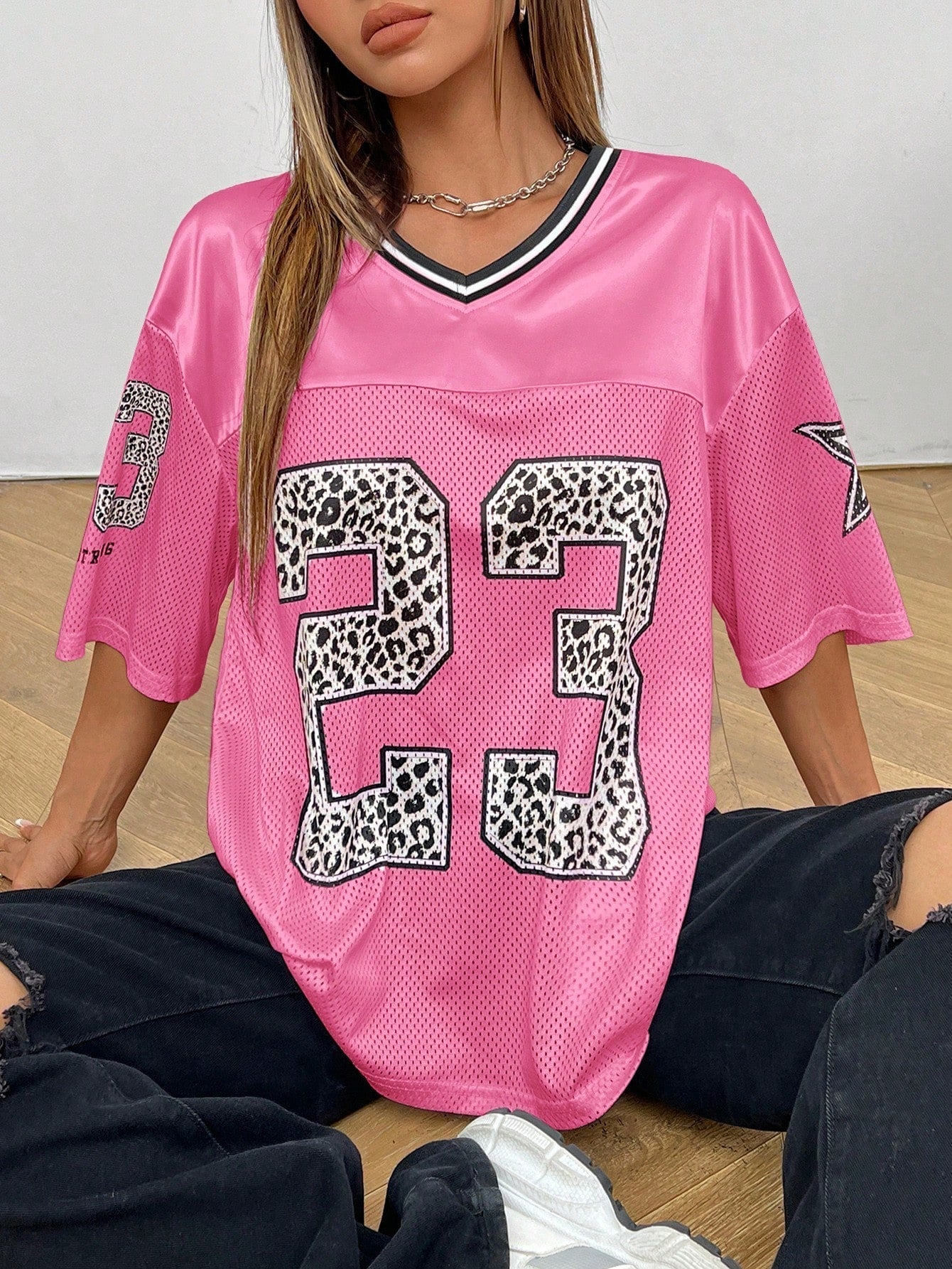 Oversized Shirt Dierenprint Streetwear Casual Stijl