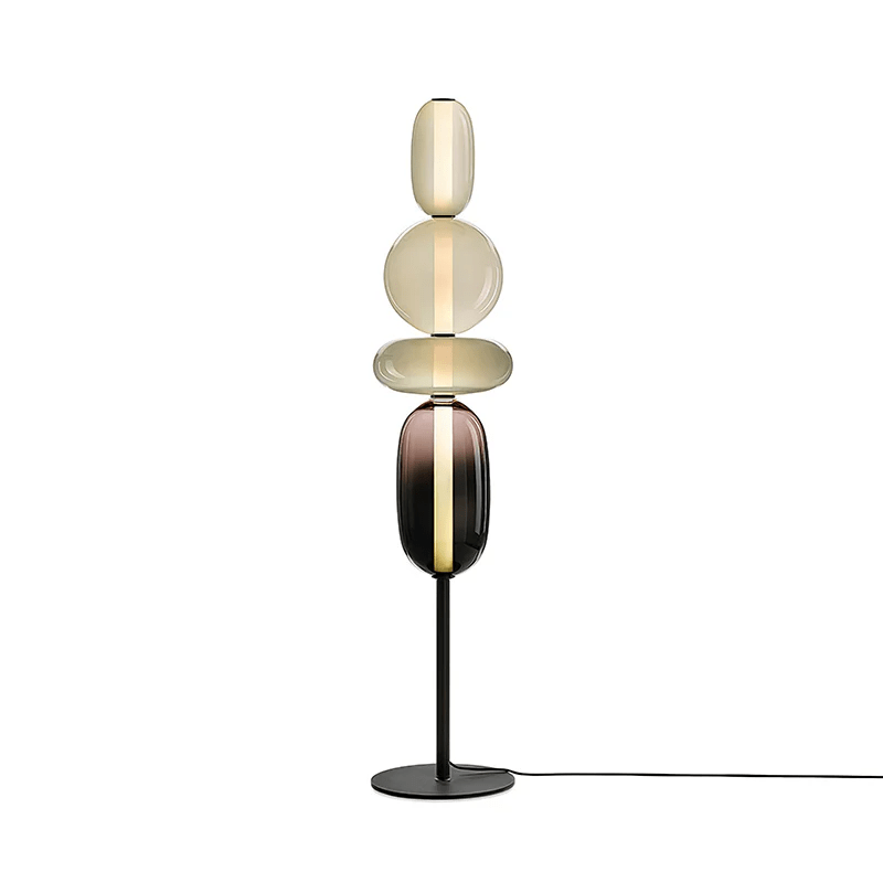 Vloerlamp Glas LED 130 of 160 cm Rood Wit Zwart Woonkamer Design Staande Lamp Lichtobject Interieur