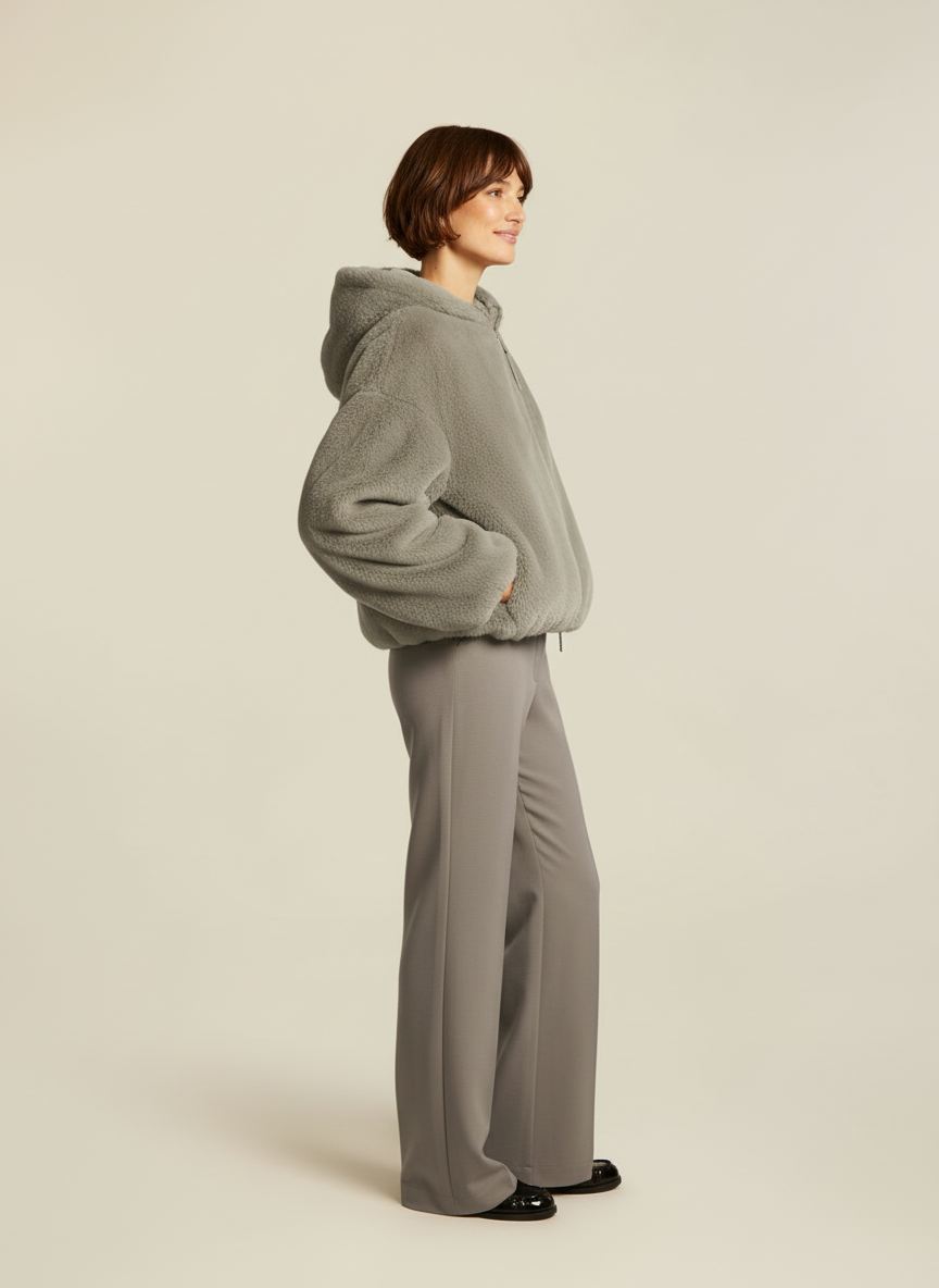 Vrouwen Faux Fur Jas Oversized Capuchon Zacht