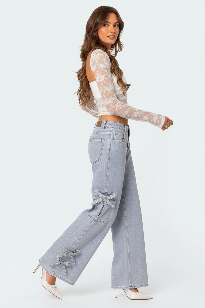 Dames Top Set Kanten Tweedelig Elegant