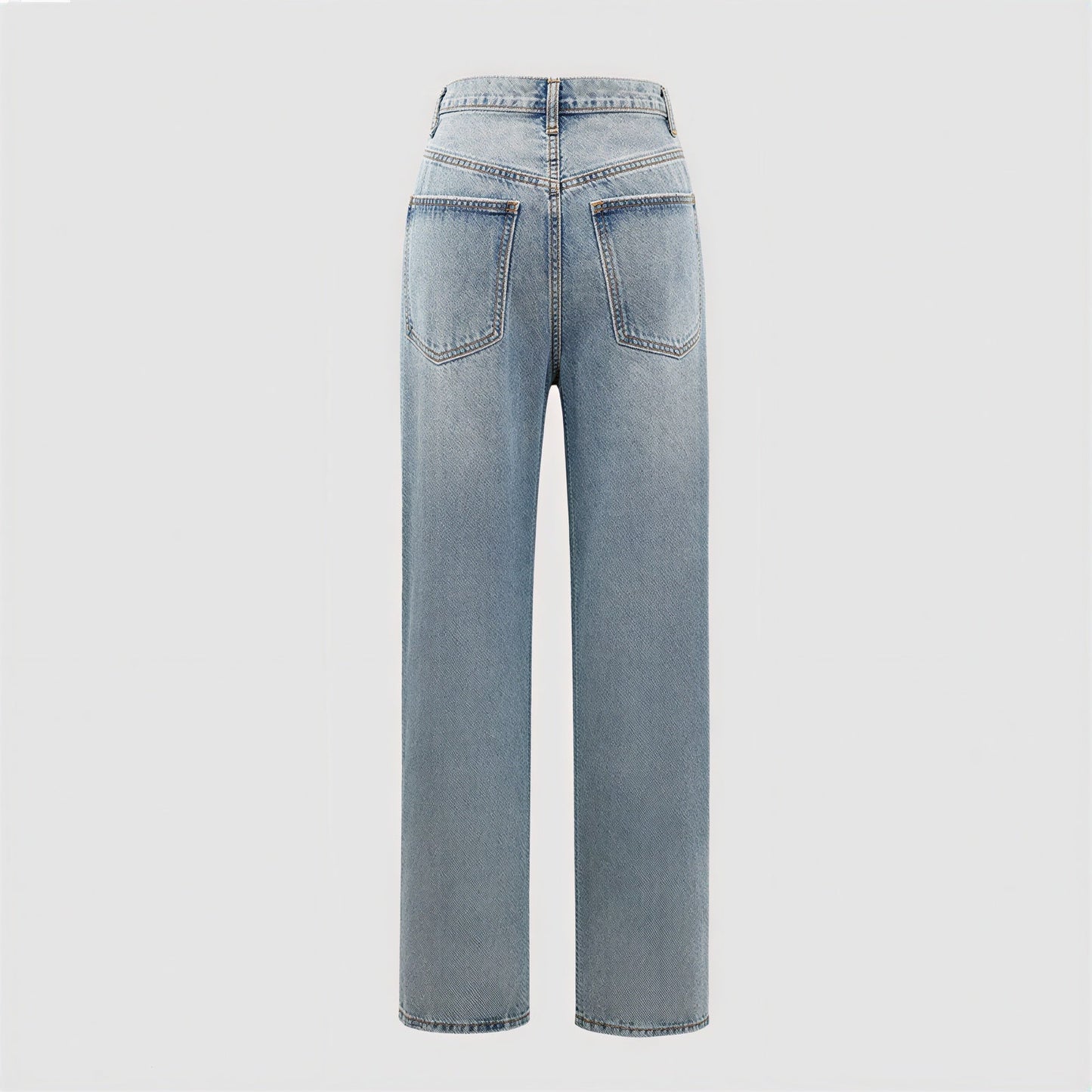 Dames Jeans met Crossover Tailleband Slank en Comfortabel