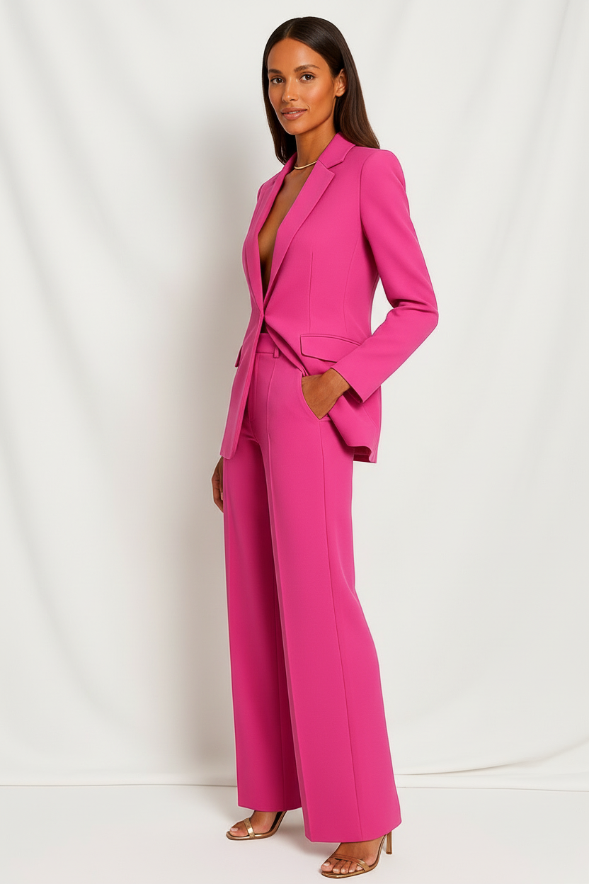 Dames Blazer Pakkenset met Diepe V-hals