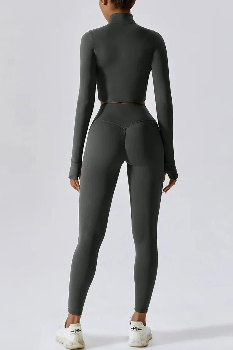 Dames Sportset met Duimgaten op Mouwen