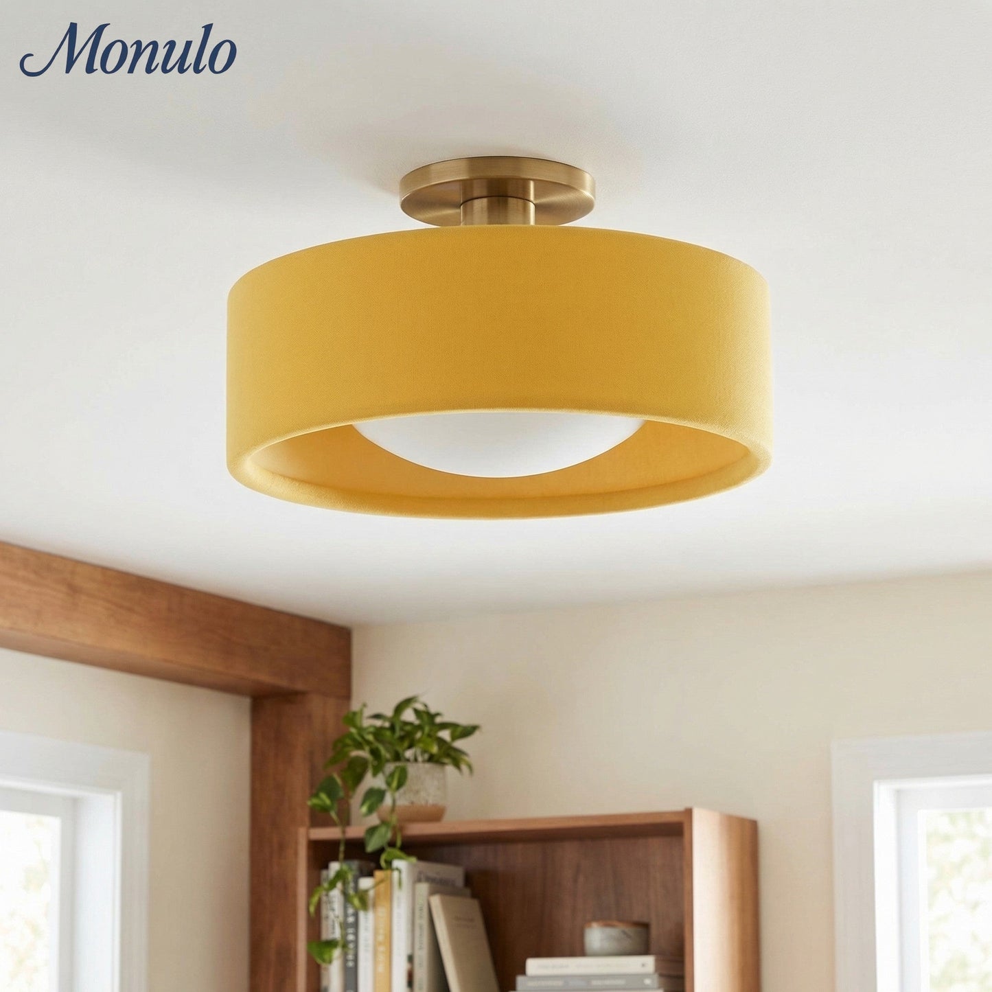 Porseleinen Plafondlamp met Strakke Montage – Moderne Lage Profiellamp Keramiek Opbouwverlichting