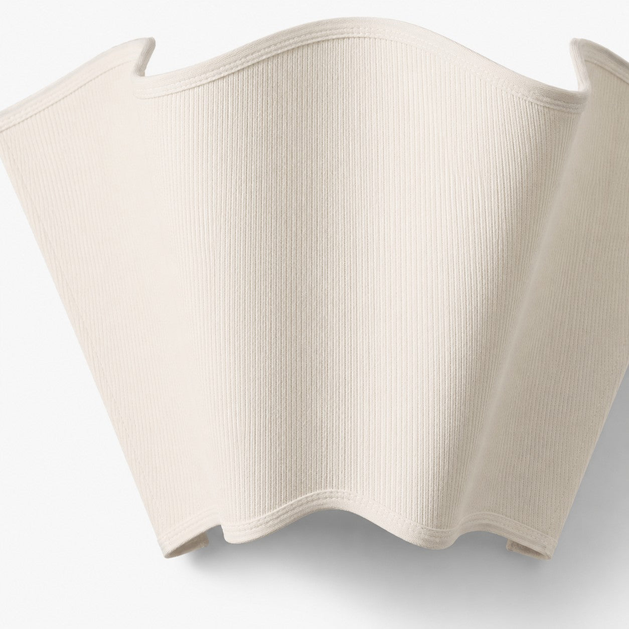 Wandlamp met Scalloped Linnen Kap Retro Design Klassieke Sfeerverlichting voor Woonkamer Slaapkamer Leeshoek