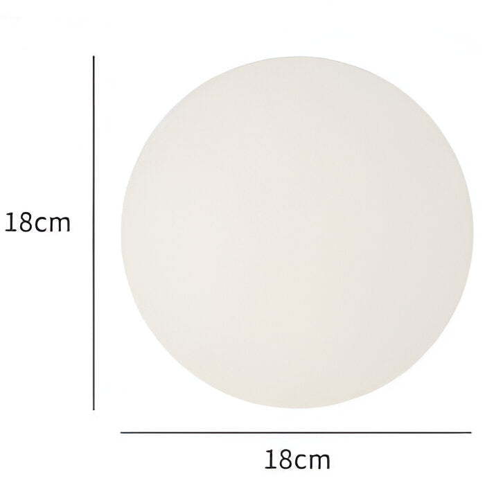 Wandlamp Rond Gesatineerd Glas Minimalistisch Japandi Ø12 Ø20 Slaapkamer Hal