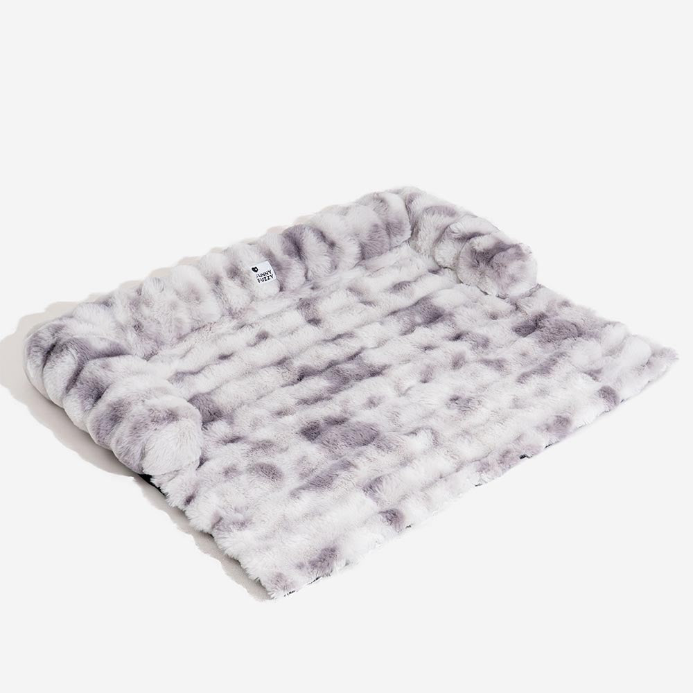 Pluche Hondenmand Sofa Beschermer Huisdiermat Antislip Bodem Wasbaar Comfort Rustplek – Grijs Koffie Tie-Dye