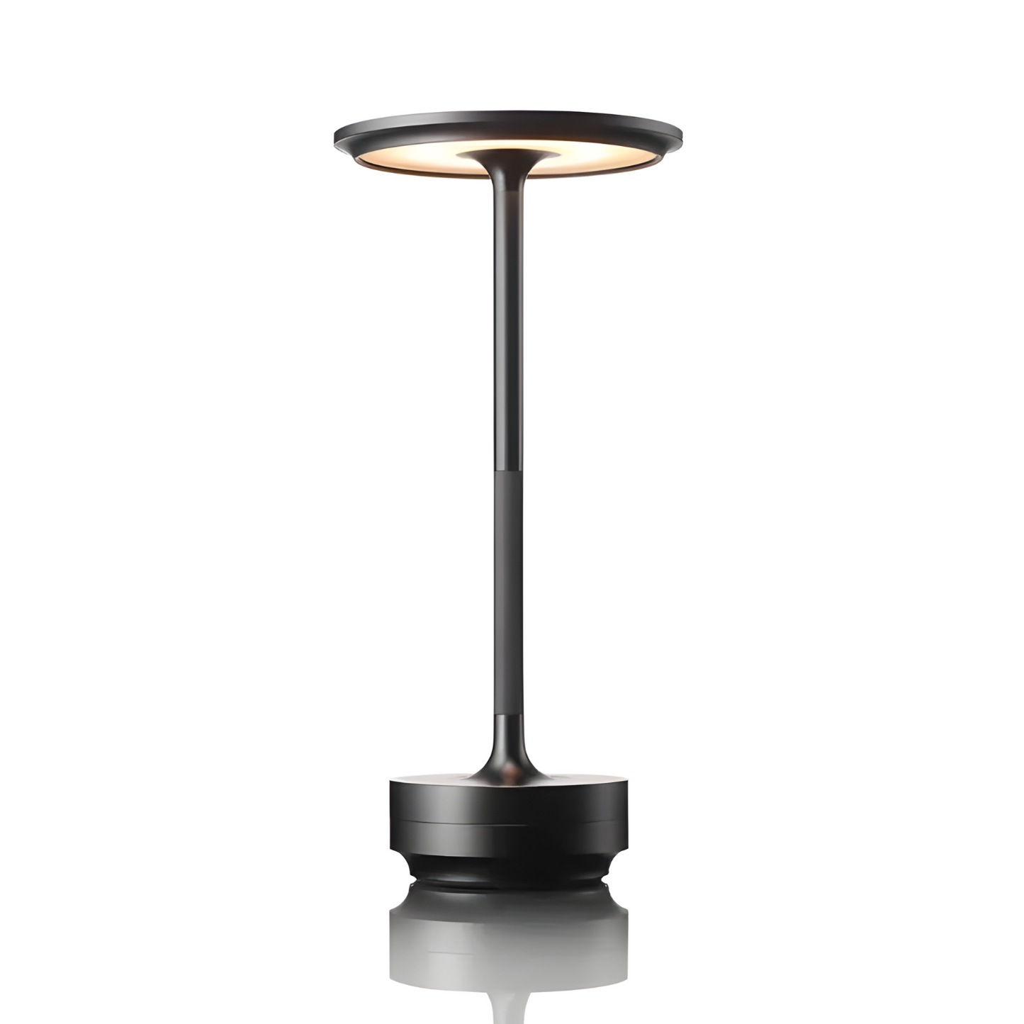 Oplaadbare LED Tafellamp met Dimfunctie Cilindervorm Metaal Draadloze Sfeerlamp