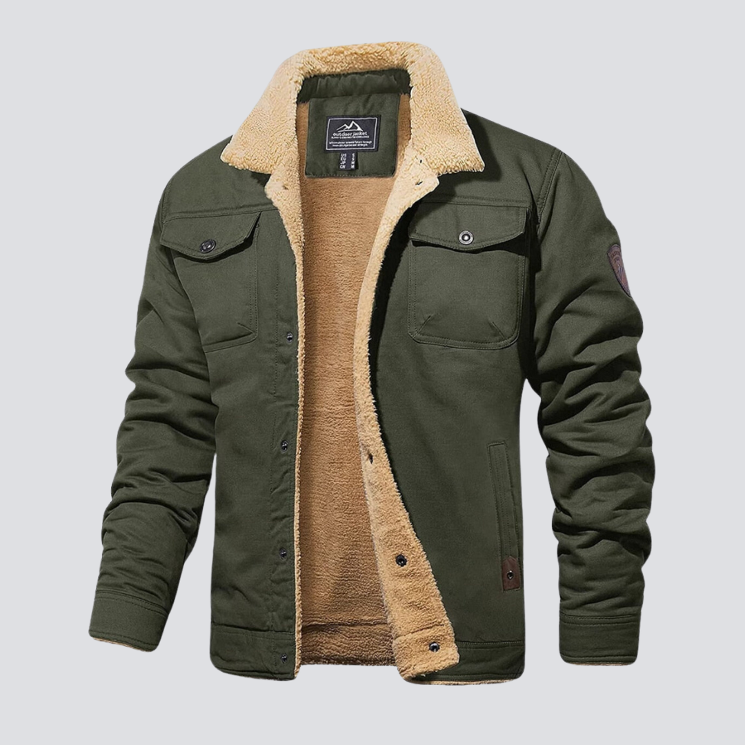 Heren Winterjas Waterdicht Gevoerd Warme Sherpa Jas