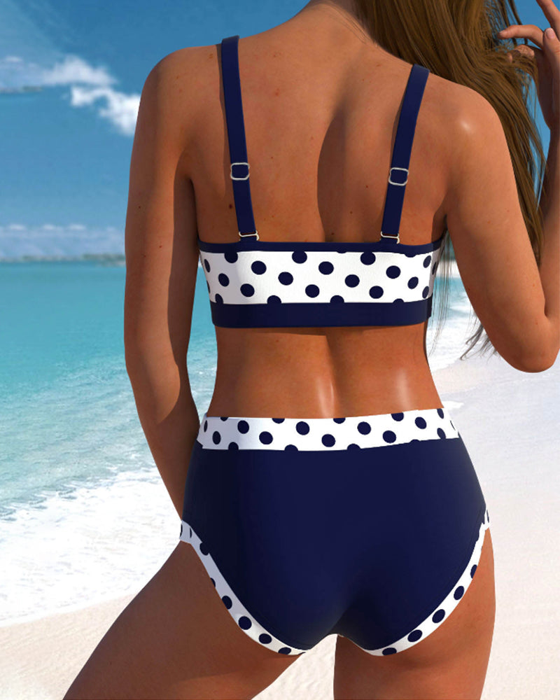 Dames Bikini High Waist Met Elastische Taille