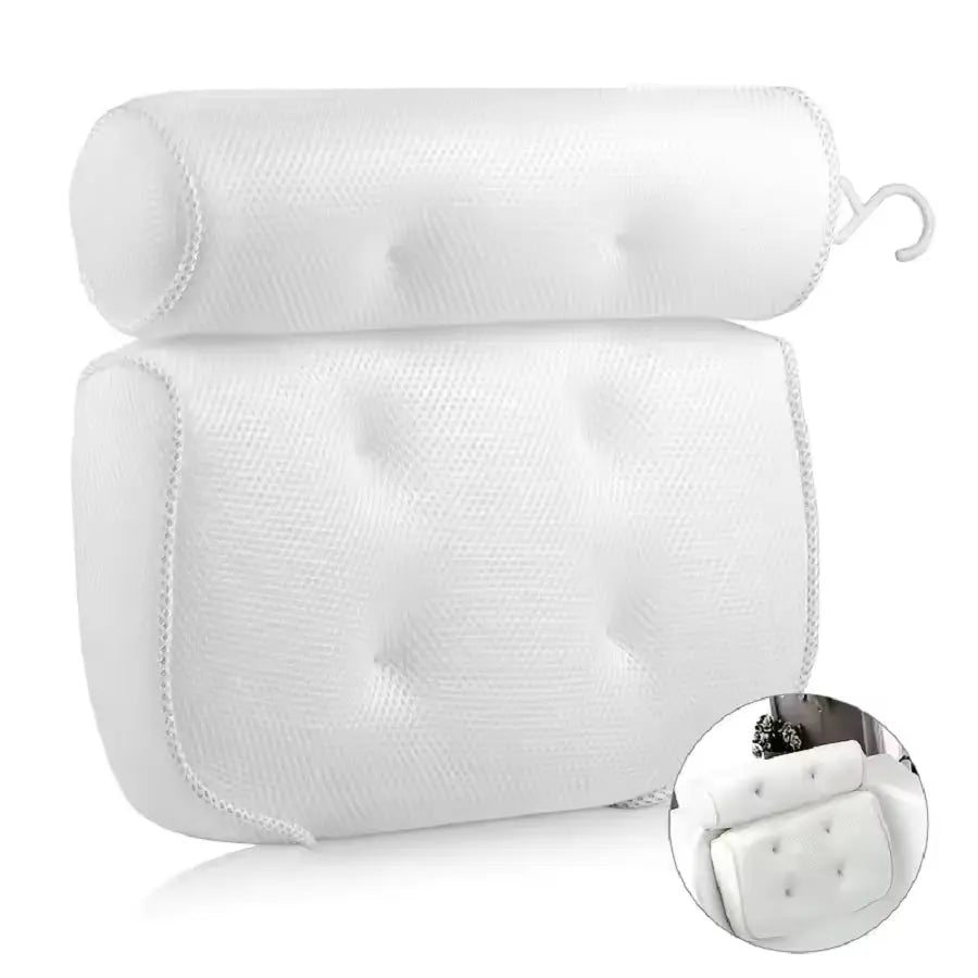 Badkussen met Antislip Zuignappen voor Ontspannen Bad