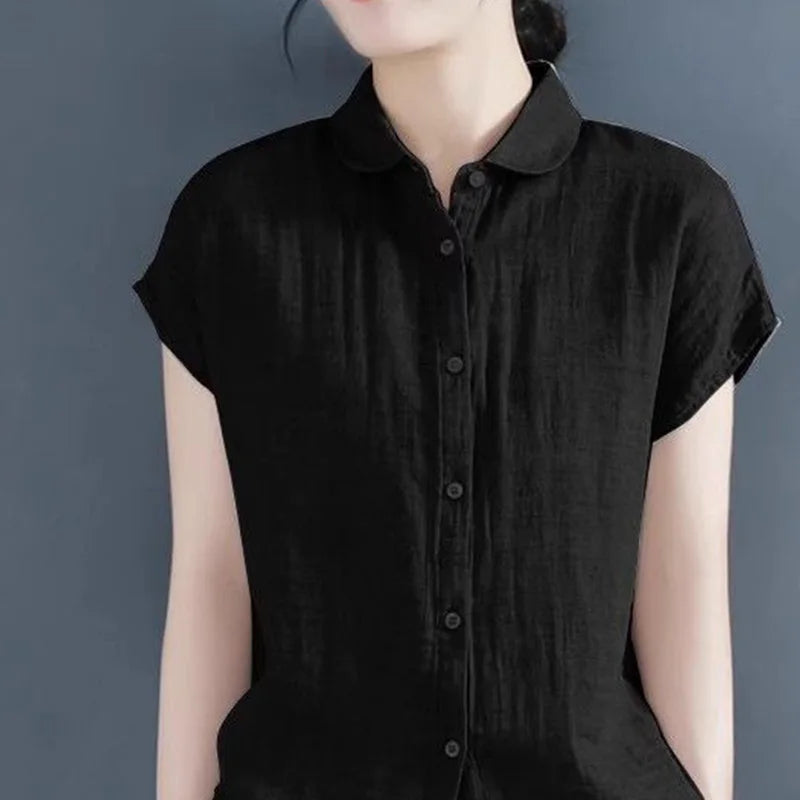 Retro Dames Overhemd Koreaanse Stijl Blouse voor Vrouw