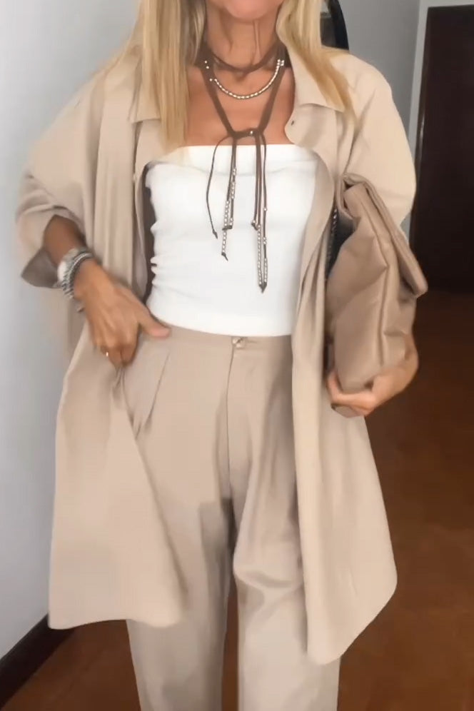 Vrouwelijke Tweedelige Set Casual Stijl