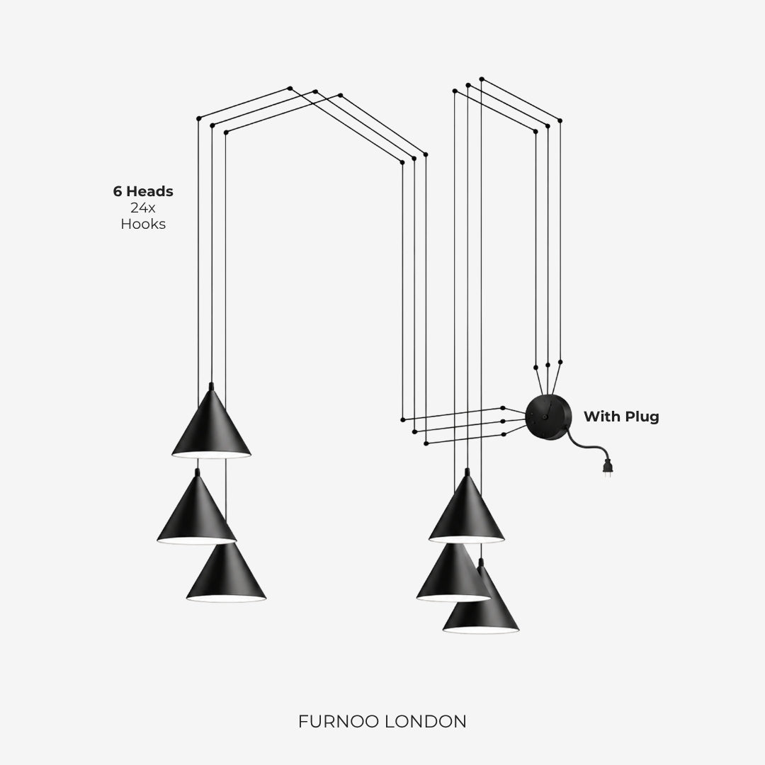 Stella hanglamp – aluminium geometrisch design met verstelbare kabellengte en LED-verlichting