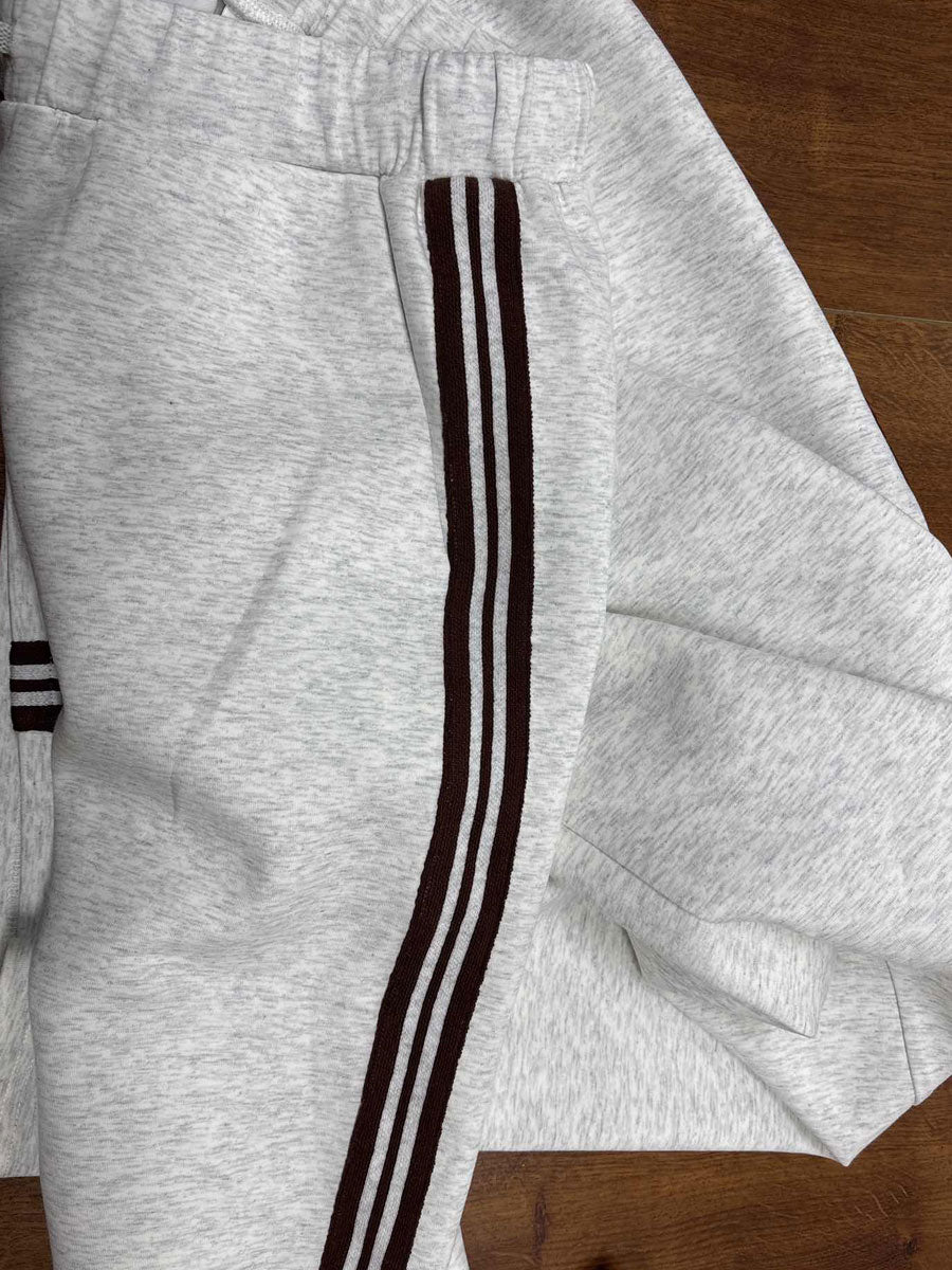 Dames Sportset met Rits Sweater en Wijde Joggingbroek