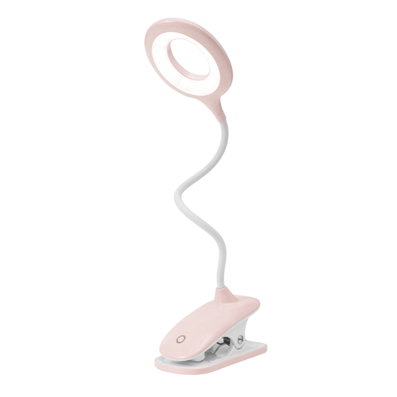 Oplaadbare Clip-on Leeslamp met Flexibele Hals en Dimbare LED Verlichting