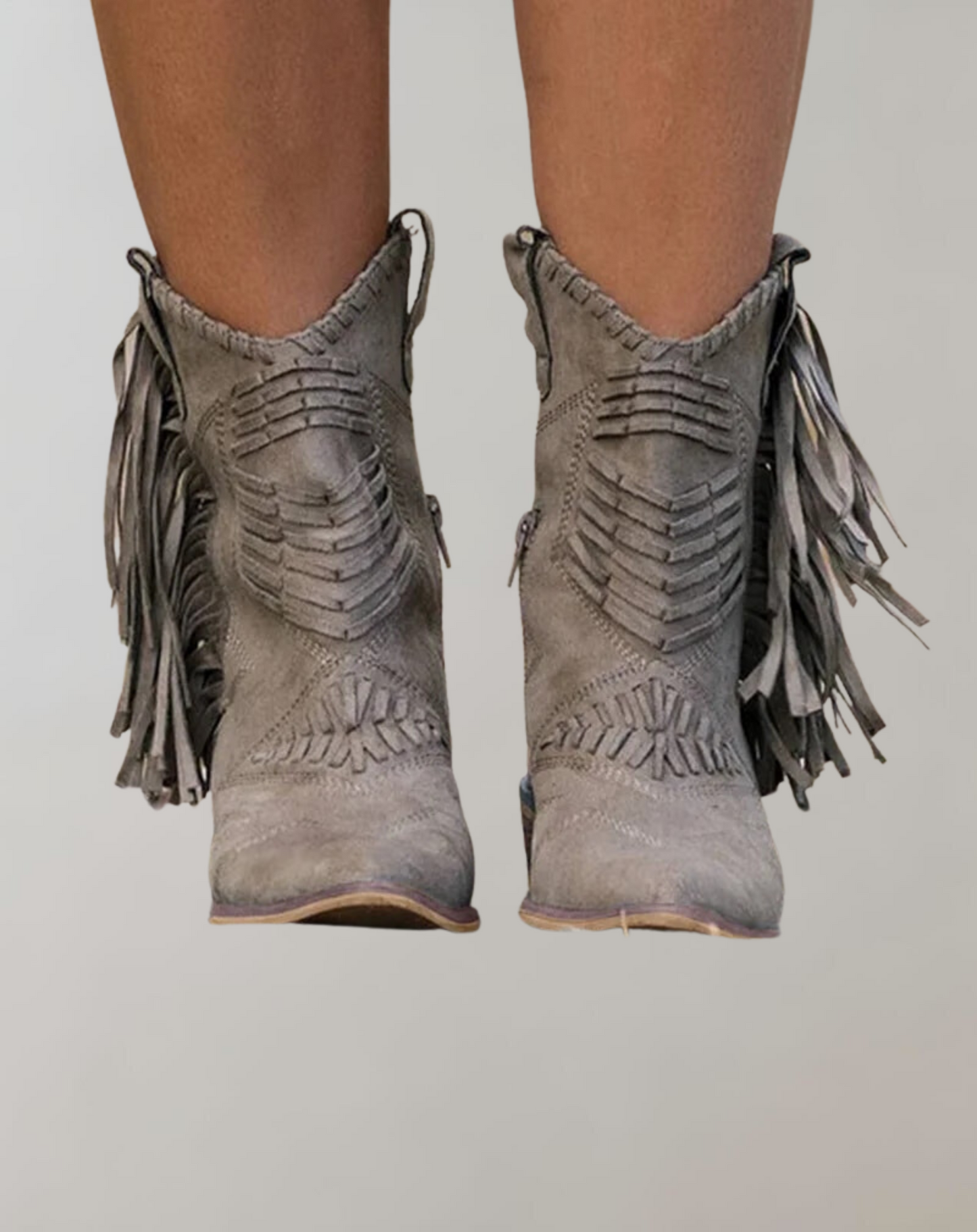 Ritslaarzen Franjes Vintage Look Damesschoenen