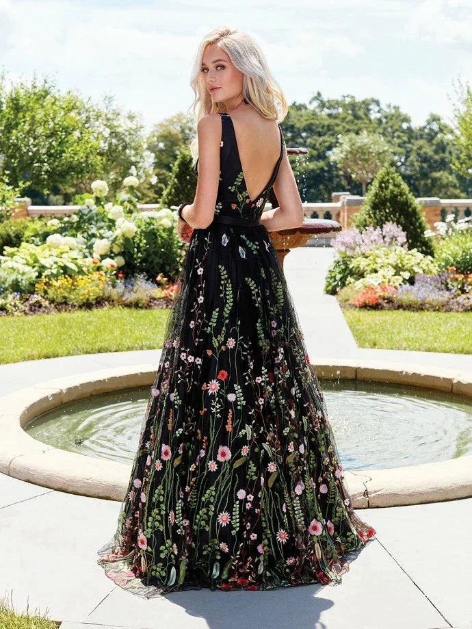 Zomerjurk voor Vrouw Geborduurde Bloemenjurk Kort