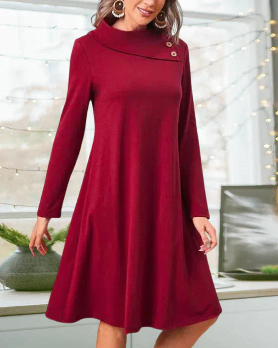 Korte Rode Jurk voor Vrouw Elegante Stijl - StudioMarella