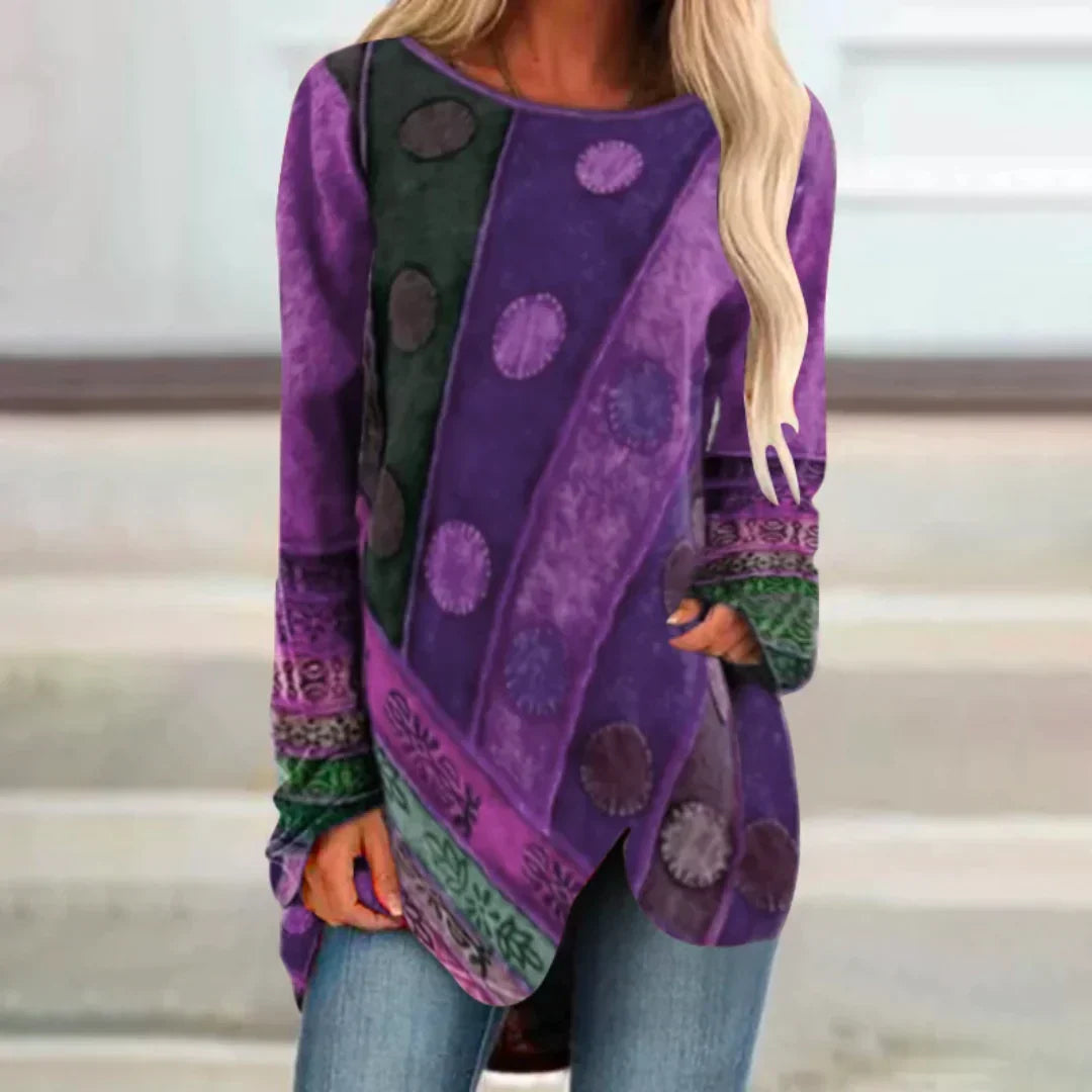 Tuniek Vrouw Floral Print Zomerjurk Kleurrijk