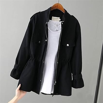 Dame Trenchcoat Klassiek Elegante Leder Look