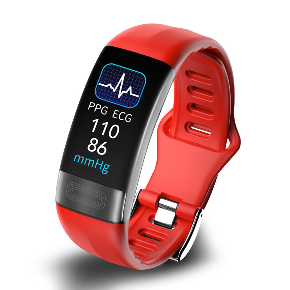 Slimme Gezondheidsarmband met ECG en Bloeddrukmeting voor Dagelijkse Monitoring 24/7