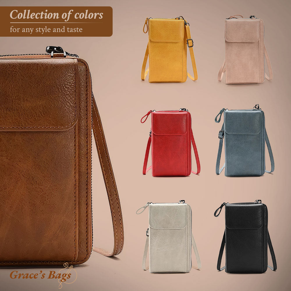 Compacte Leren Schoudertas Dames Crossbody Minimalistische Handtas Verstelbare Draagband Dagelijks Gebruik