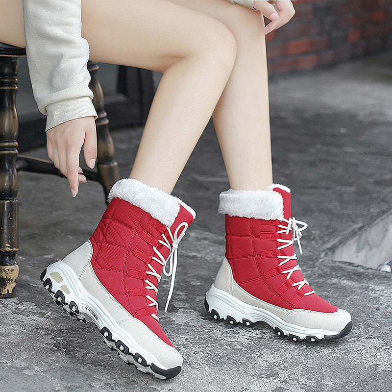 Dames Winterboots Zachte Voering Warm Met Veters