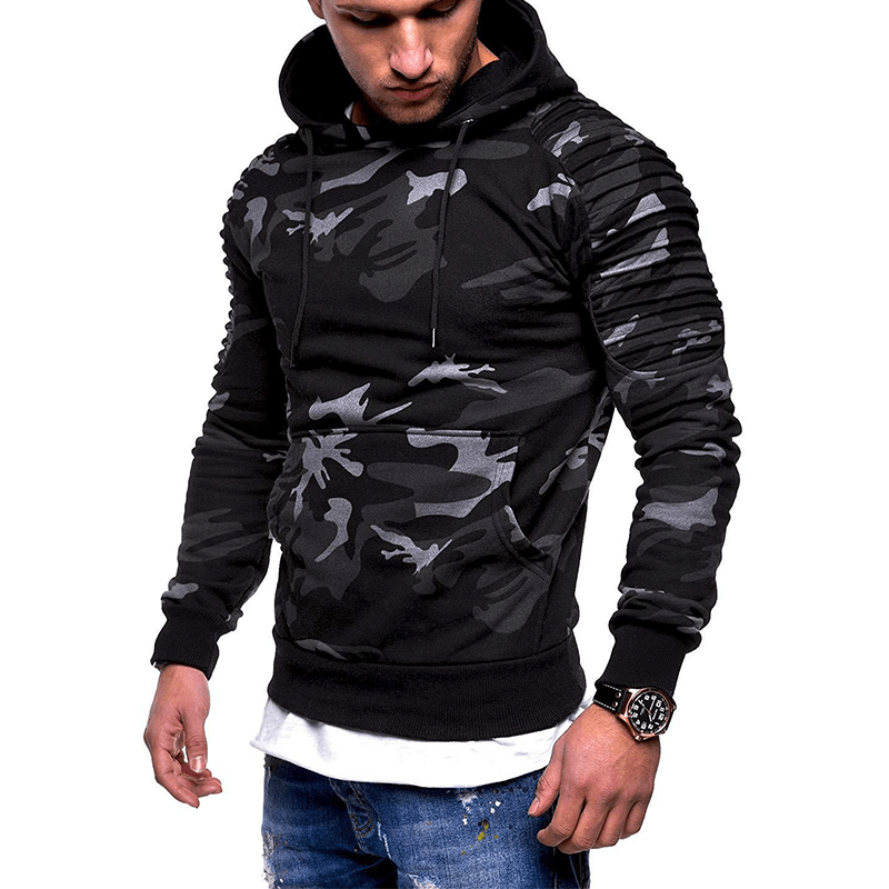 Heren Hoodie Lichtgewicht met Capuchon en Lange Mouwen
