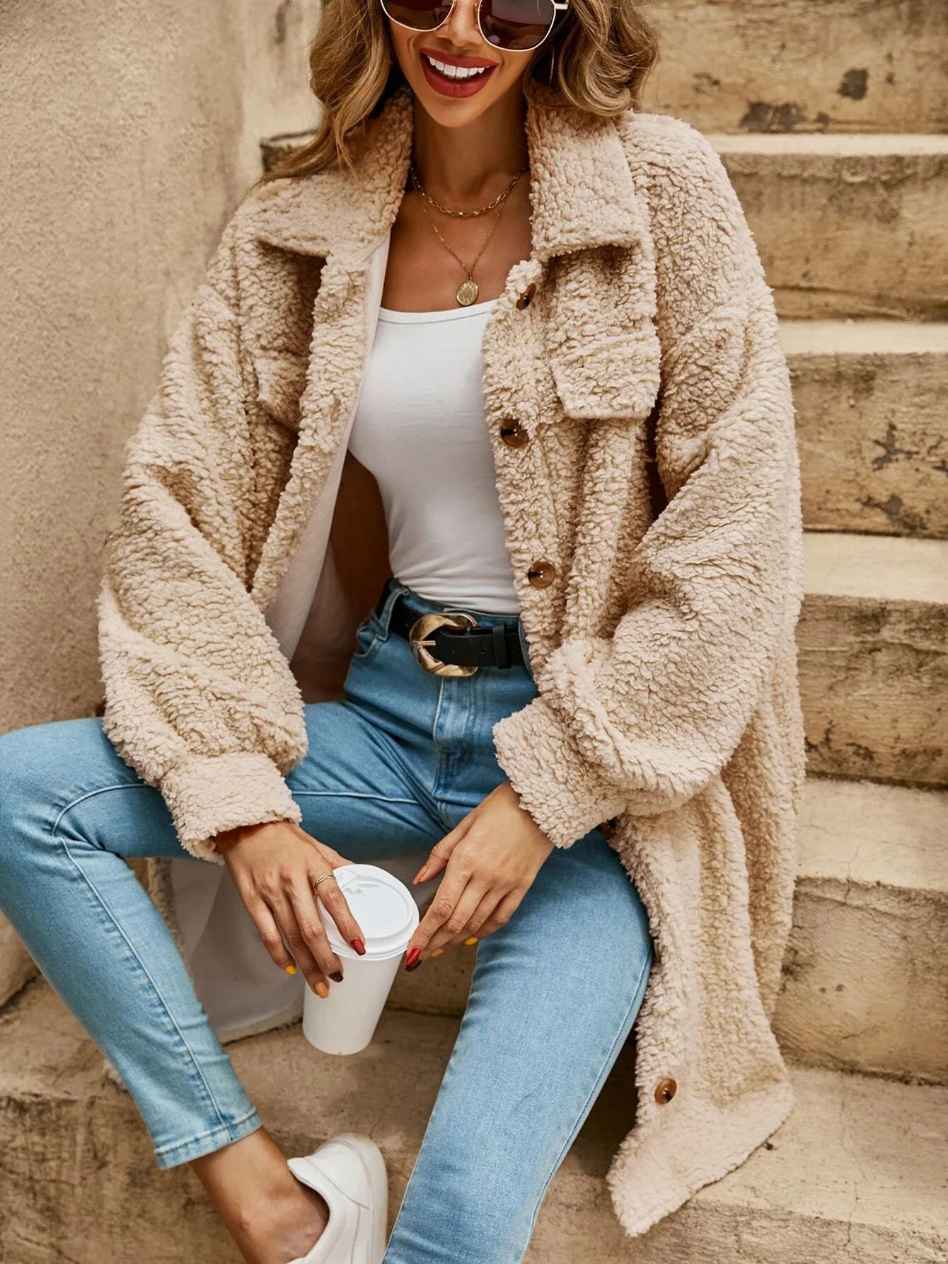 Casual Cardigan Haley Geleende Look