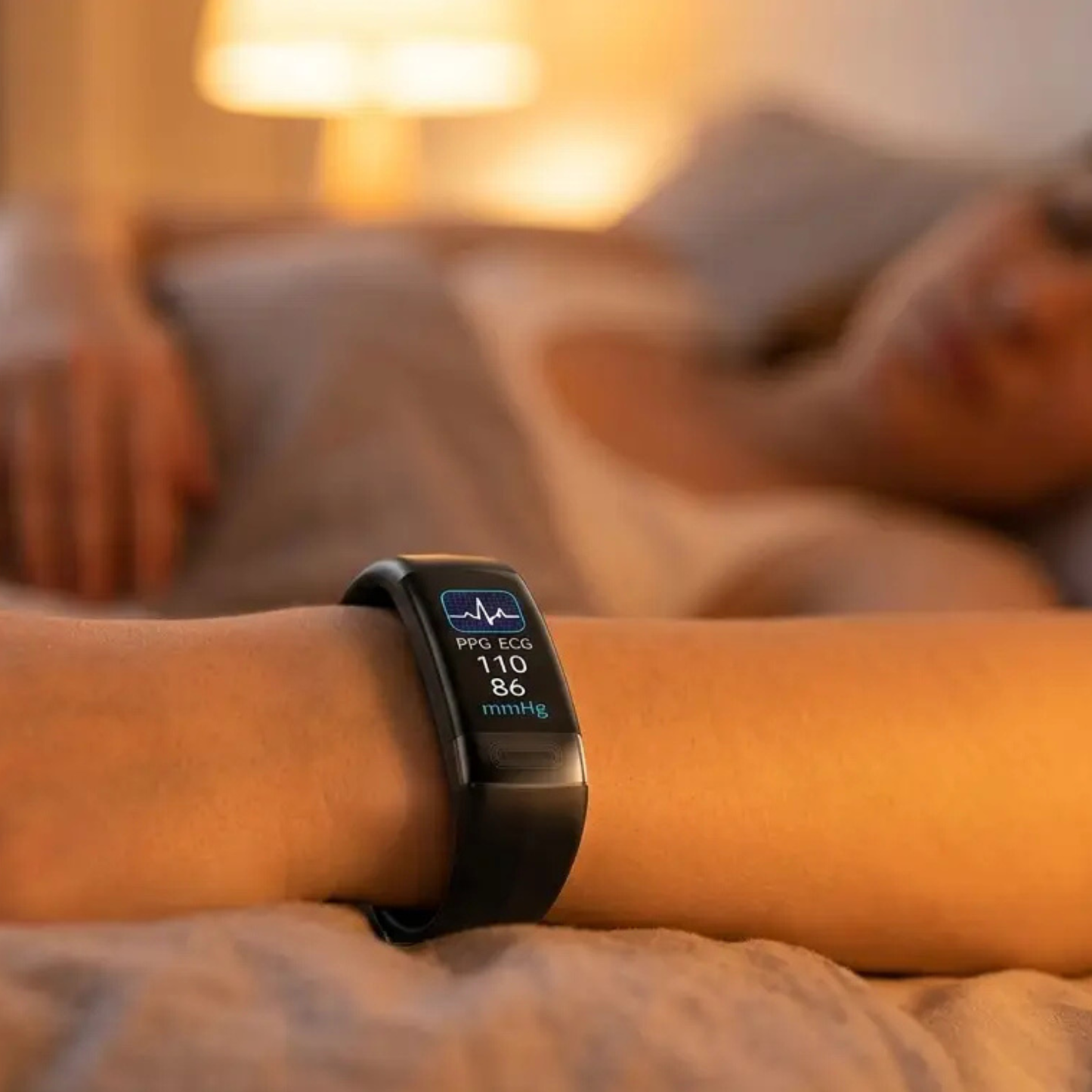 Smartwatch met Bloeddrukmeter, ECG, Hartslagmeter, Zuurstofsaturatie en Slaaptracking – Gezondheidsmonitor