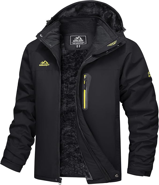 Waterdichte Outdoor Parka met Fleecevoering en Capuchon