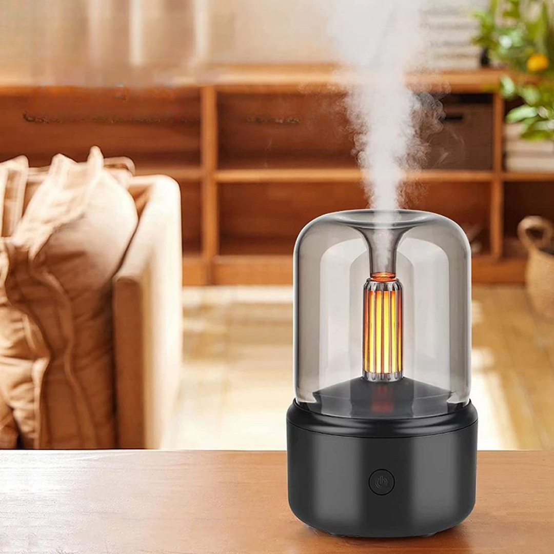 Luchtbevochtiger Ultrasoon Compact 120ml Met LED Verlichting Aroma Diffuser