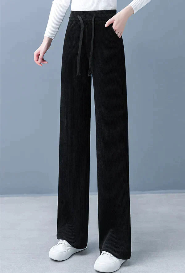 Elastische Broek met Luxe Stof en Comfortabele Pasvorm