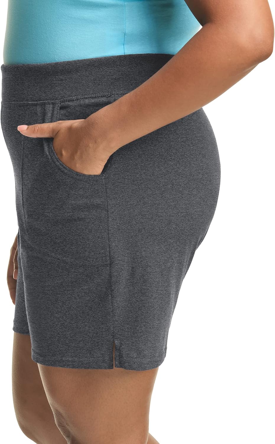 Plus Size Korte Broeken voor Dames van Katoen Jersey