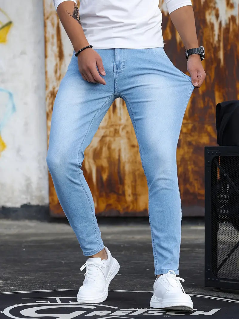 Heren Skinny Jeans Stretch Denim Comfortabel en Stylish