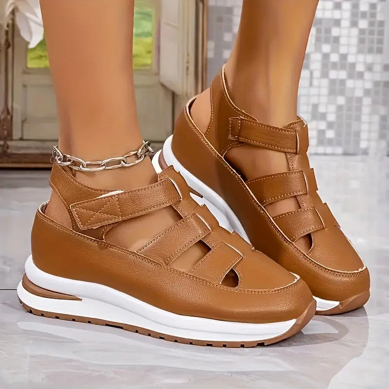 Dames Sandalen Leer Comfortabele Pasvorm