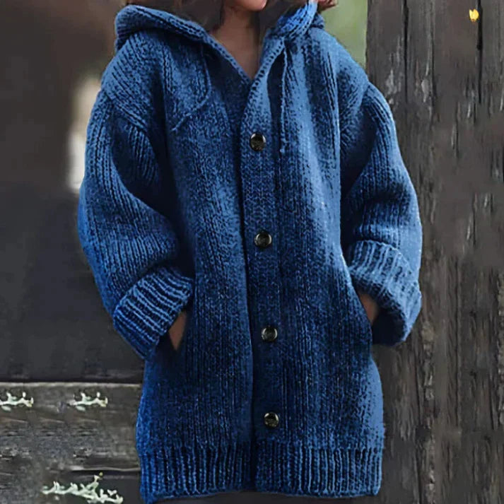Waterdichte Parka Jas met Capuchon Lange Leren Look