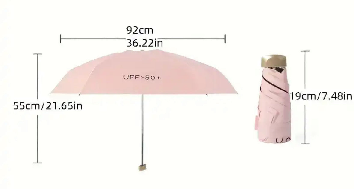 Compacte Reisparaplu - Ultracompact Windbestendig Weerscherm met UV-Blokkering