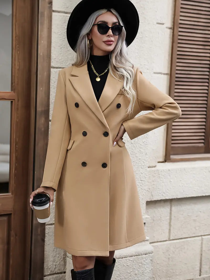 Dames Winterjas Lange Warme Stijlvolle Snit