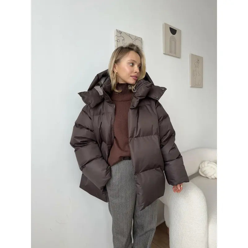 Dikke Winterjas voor Vrouwen Warm en Oversized