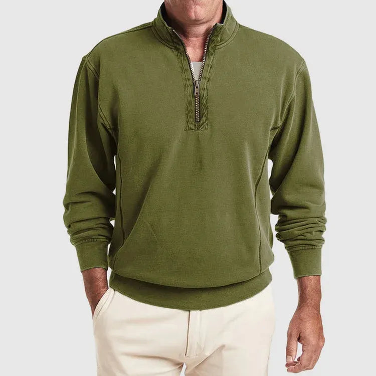 Heren Poloshirt Katoen Kwartsluiting Kwaliteit