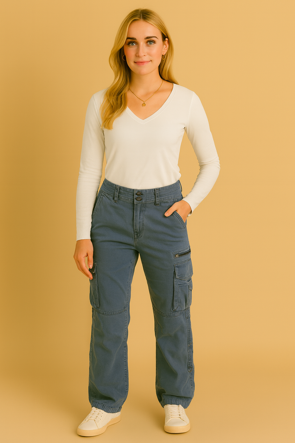Dames Cargo Broek Met Veel Zakken Comfortabele Stijl