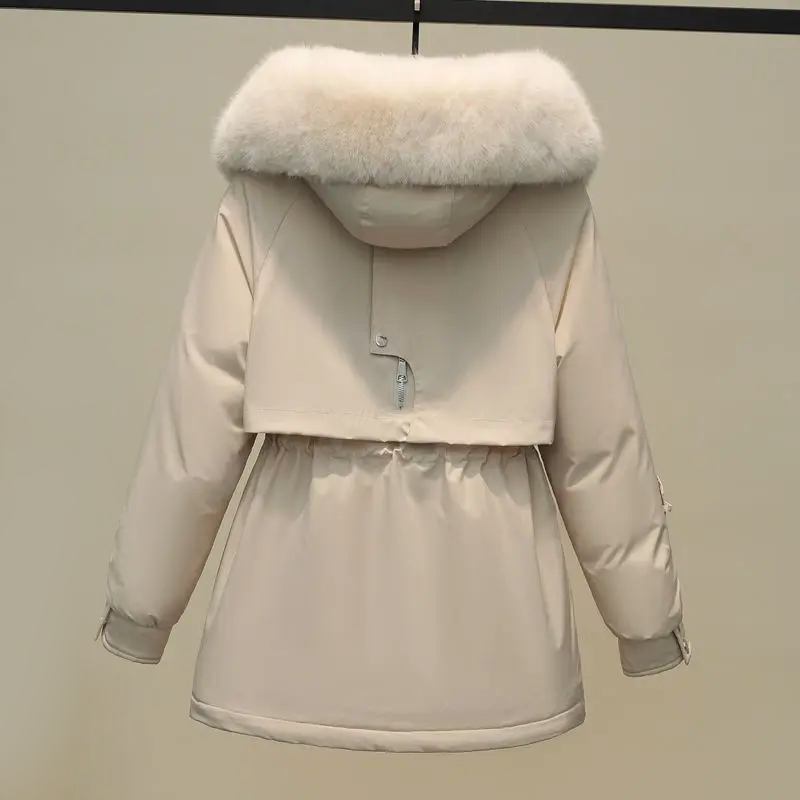 Dames Winterjas Gewatteerd met Bontkraag Warm en Luxe