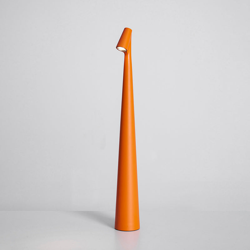 Oplaadbare Tafellamp Aluminium Dimbaar LED Touch Bedlamp Draadloos Design Kegelvormige Lampenkap Modern 45cm Acculamp